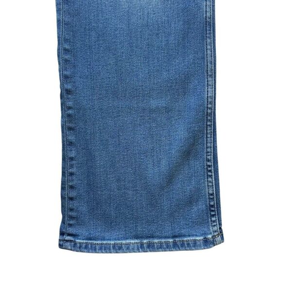 Pilcro High Rise Straight Leg Jeans Blue Denim Stretch Size 32 Anthropologie - Picture 4 of 13